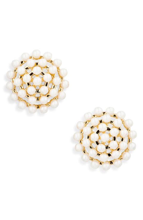 The Perfect Gift Faux Pearl Stud Earrings