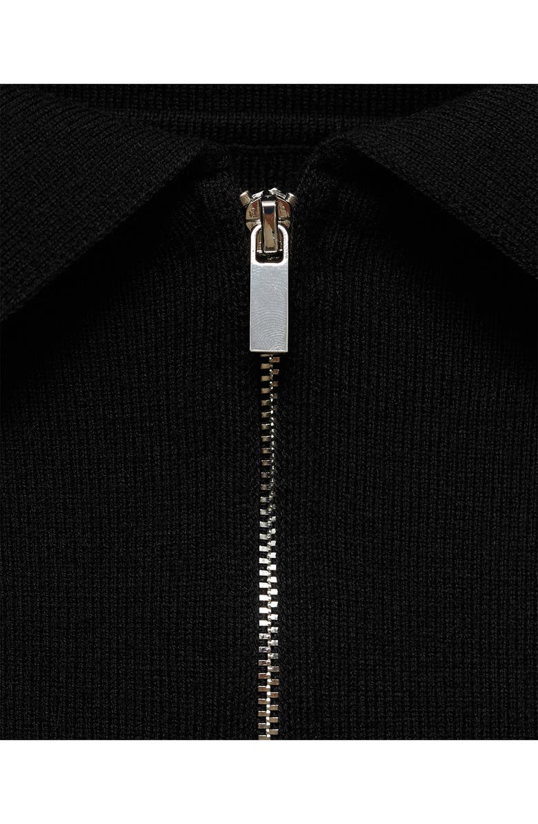 MANGO Off the Shoulder Zip Front Cardigan, Alternate, color,