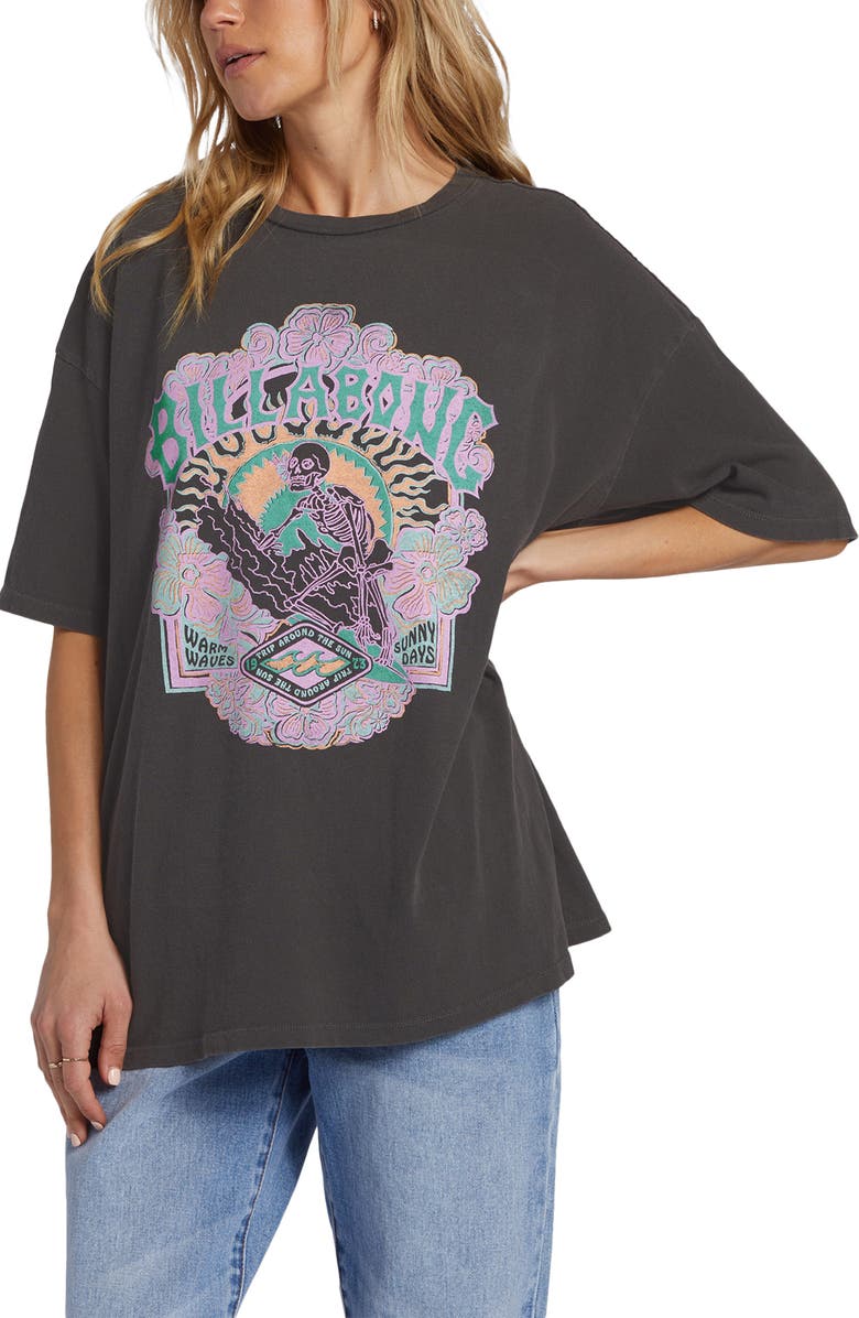 Billabong Warm Waves Oversize Graphic T-Shirt, Alternate, color,