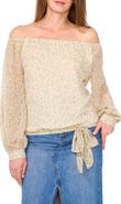 Vince Camuto Floral Off the Shoulder Peasant Top