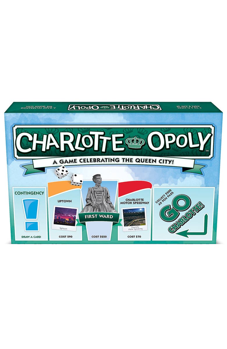 Late for the Sky Charlotteopoly Monopoly Board Game, Alternate, color, Multicolored