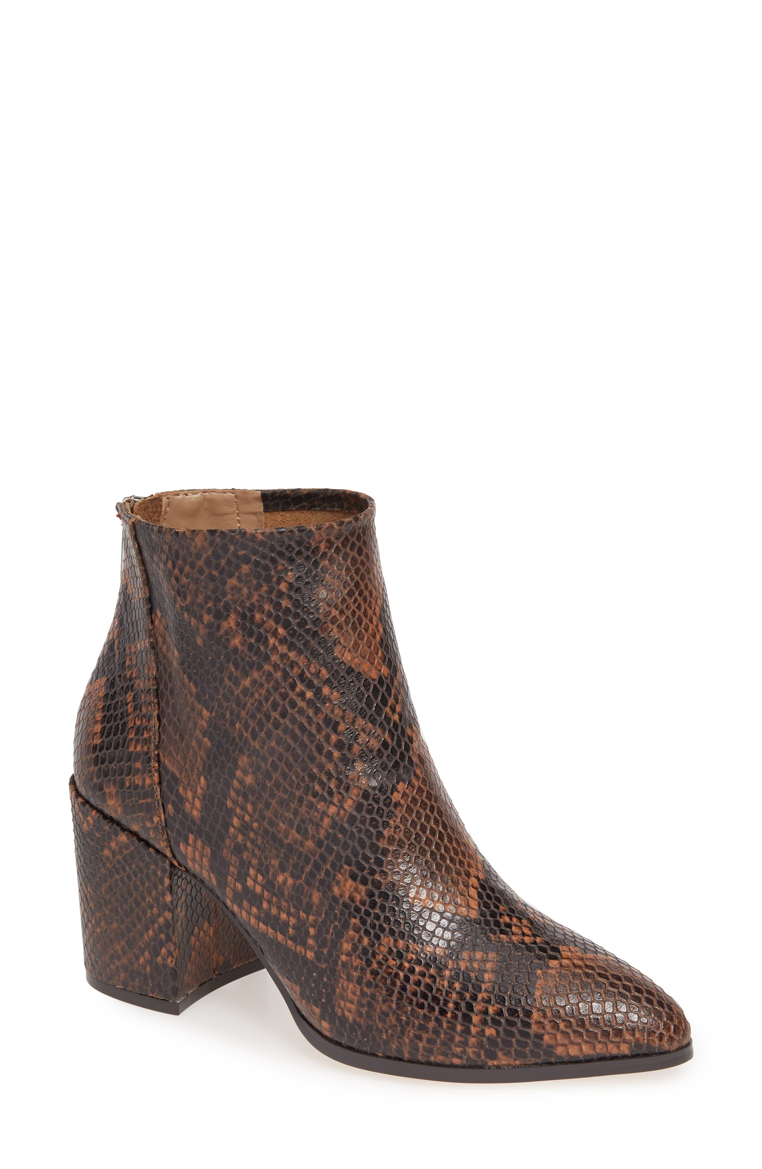 Steve Madden Jillian Bootie, Main, color, Brown Snake Print
