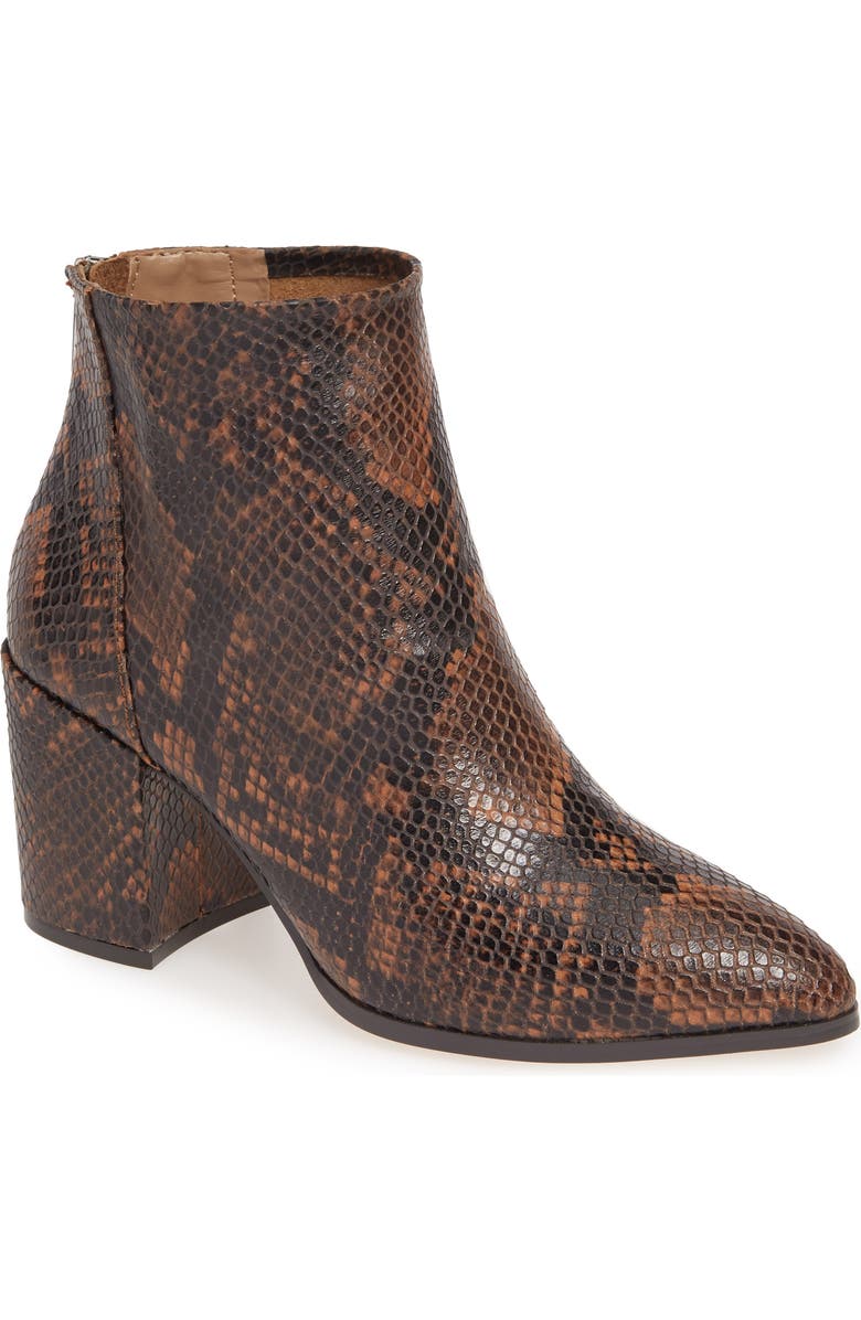 Steve Madden Jillian Bootie, Main, color, Brown Snake Print