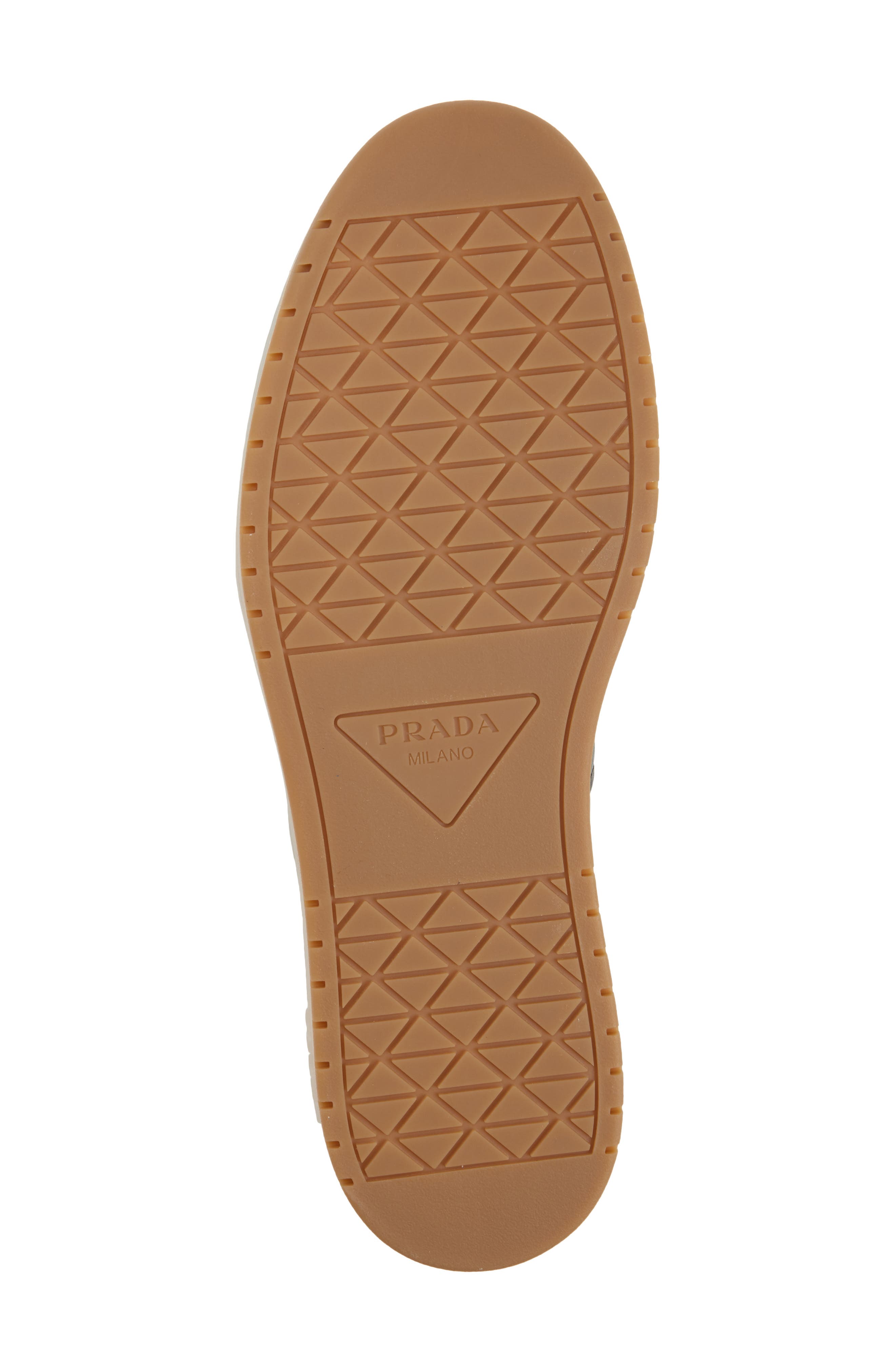 Prada Downtown Low Top Sneaker, Alternate, color, Nero