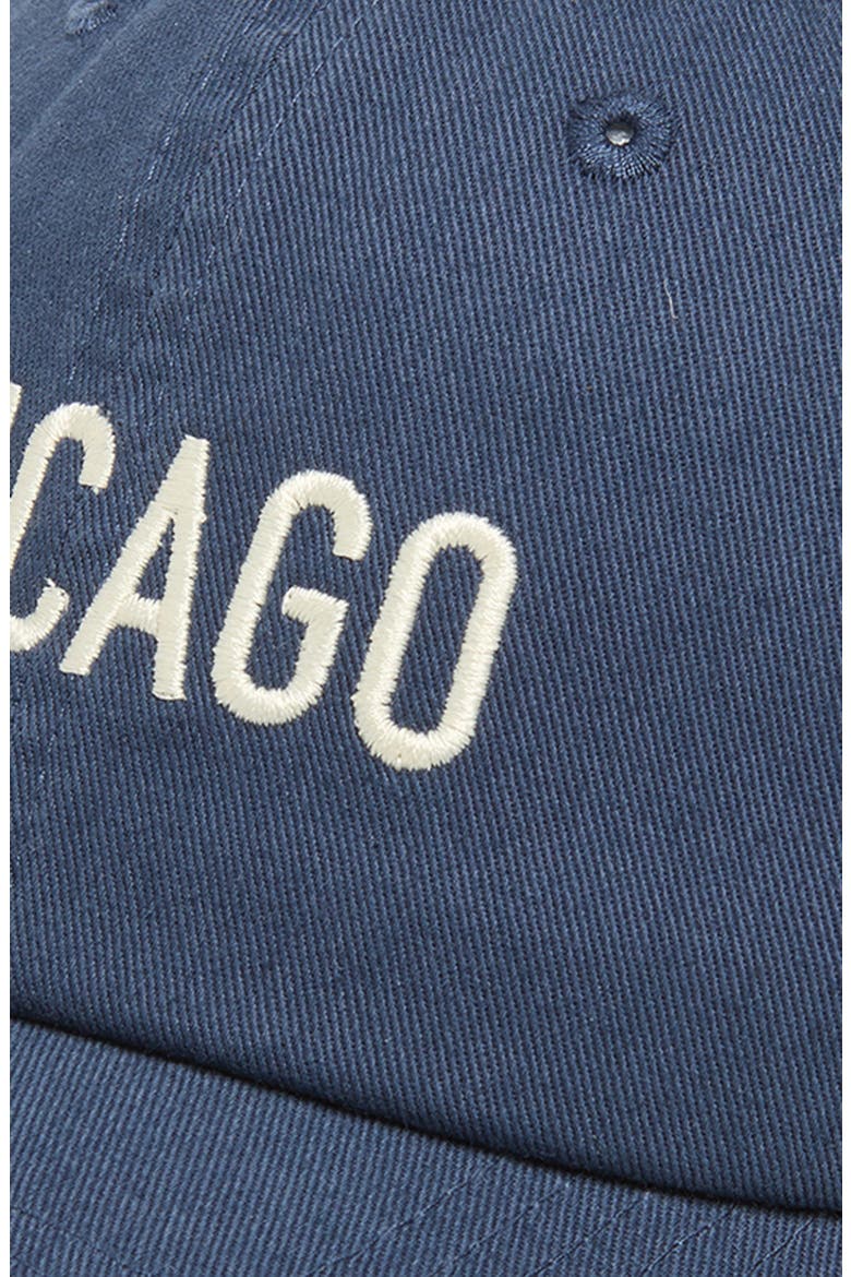 Slouch Chicago Cotton Twill Baseball Cap, Alternate, color, CLASSIC BLUE