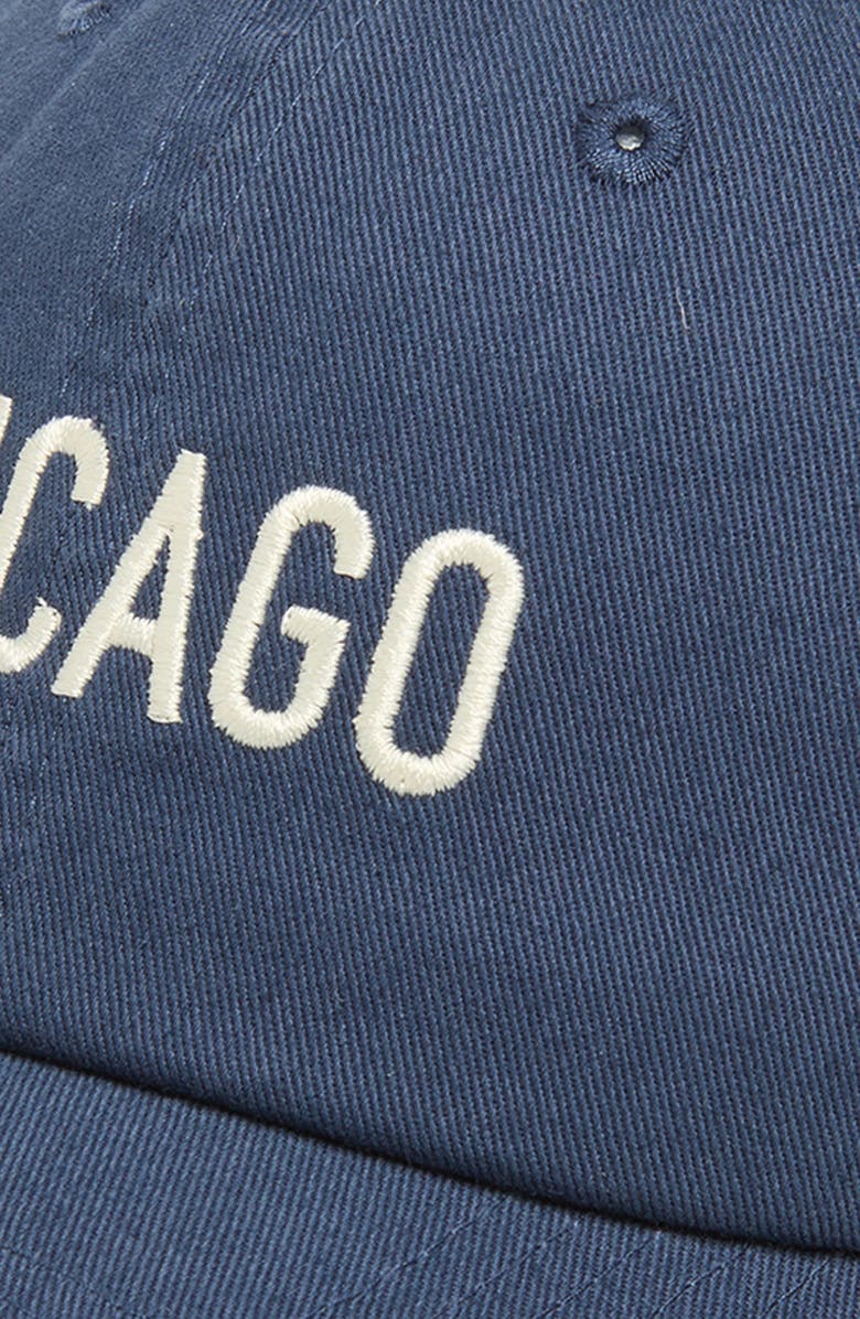 American Needle Slouch Chicago Cotton Twill Baseball Cap, Alternate, color, Classic Blue