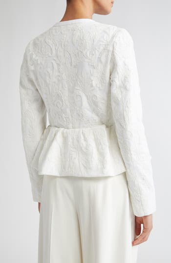 Jacquard Peplum Jacket