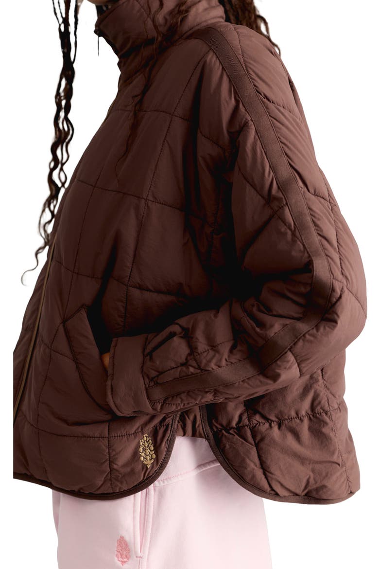 FP Movement Pippa Packable Puffer Jacket, Alternate, color, COCOA