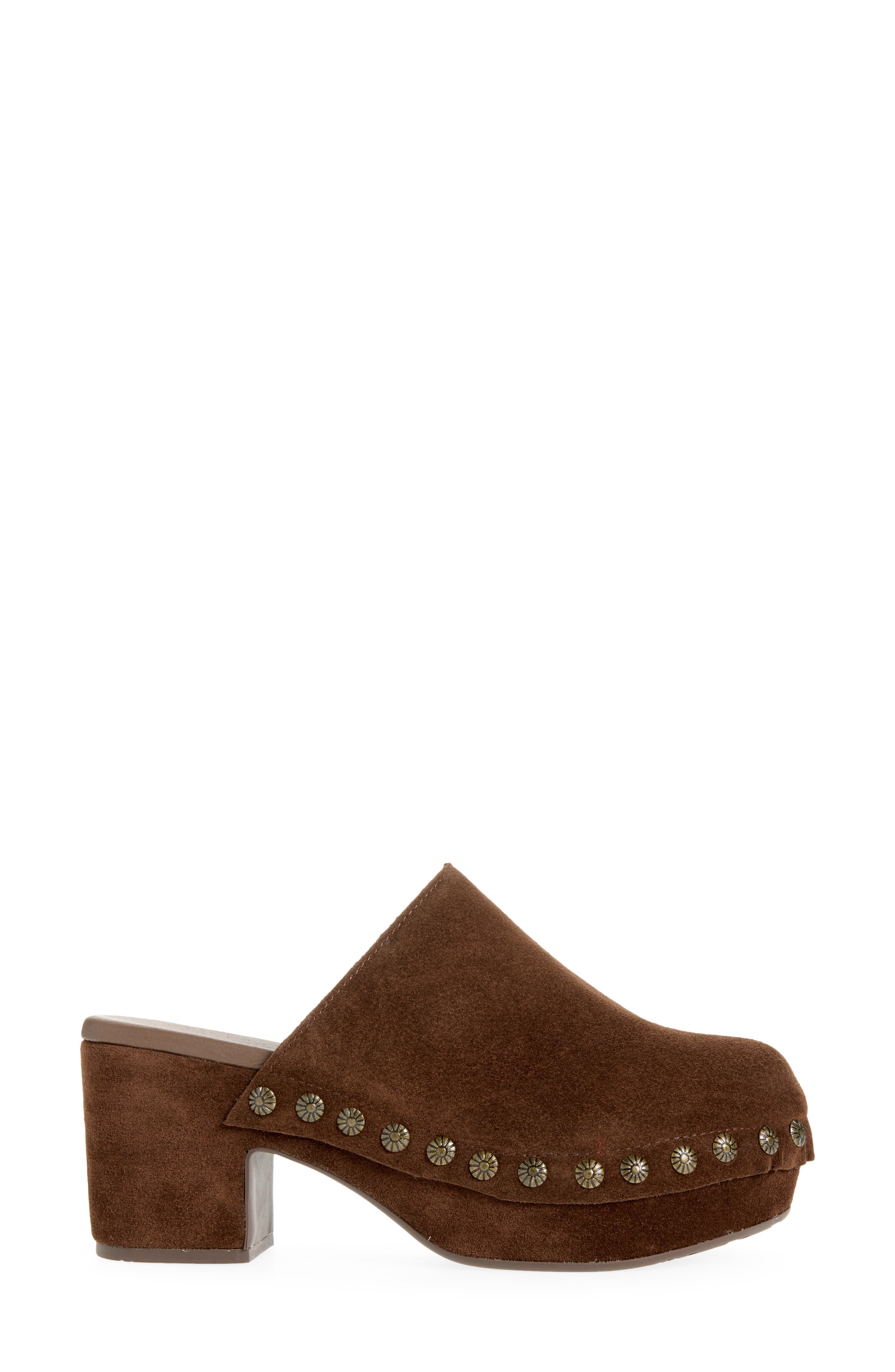 Goldy Platform Mule, Alternate, color, CHOCOLATE SUEDE