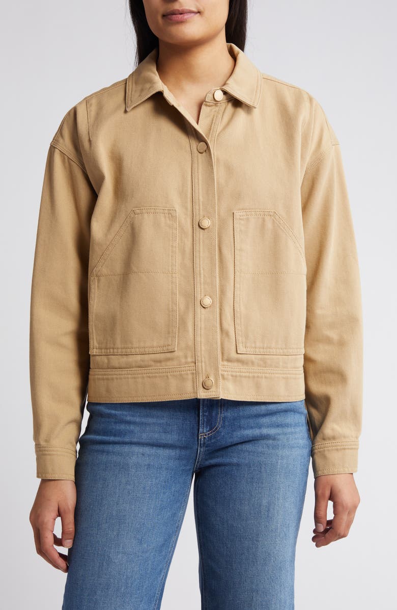 Wit & Wisdom Cotton Twill Utility Jacket, Alternate, color,