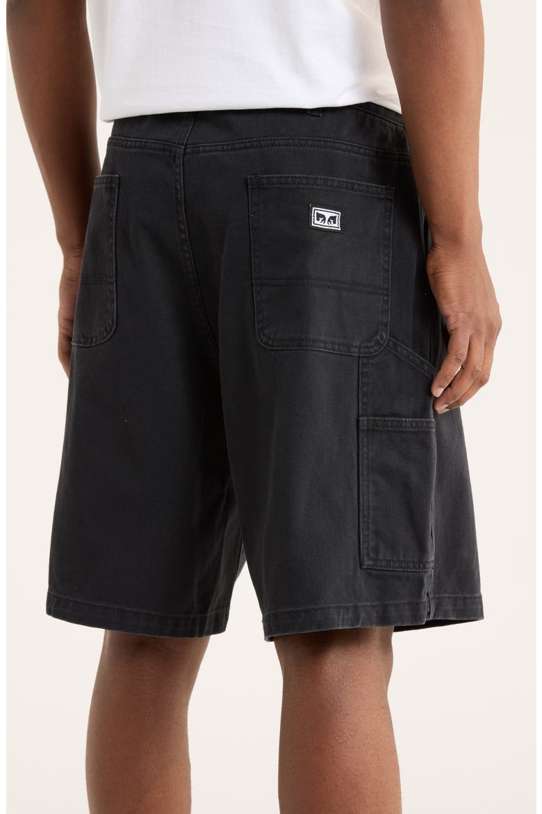 Bigwig Denim Carpenter Shorts, Alternate, color, BLACK FADED WASH
