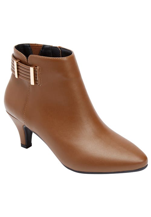 Comfortview The Decima Bootie In Brown
