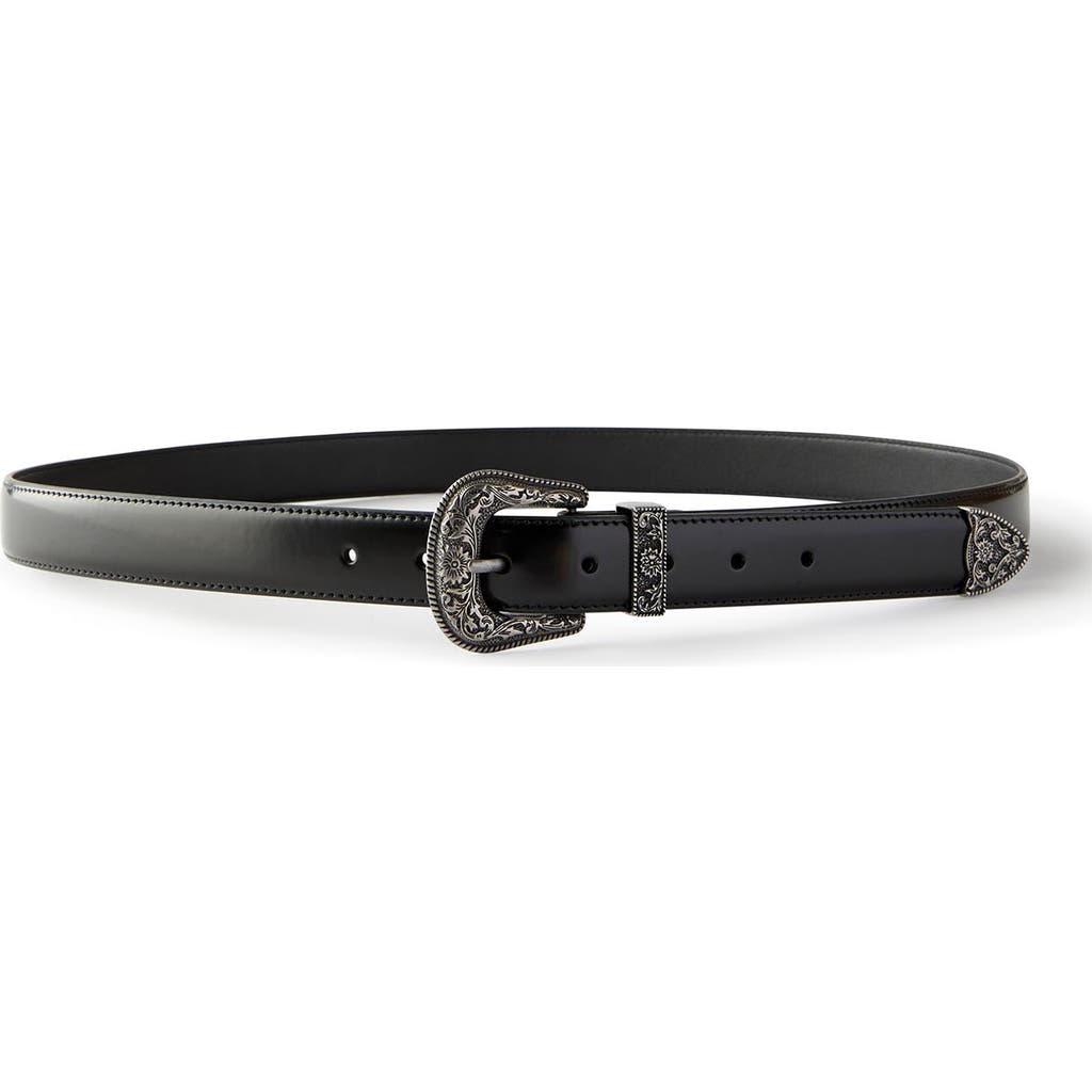 Shop Cotton On Austin Belt In Black Burnished Silver
