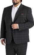 Tallia Big & Tall Windowpane Suit Jacket
