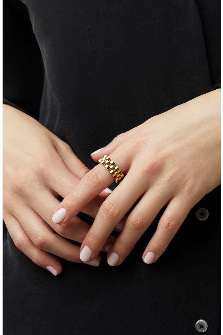 Parker Watchband Ring, Alternate, color, GOLD