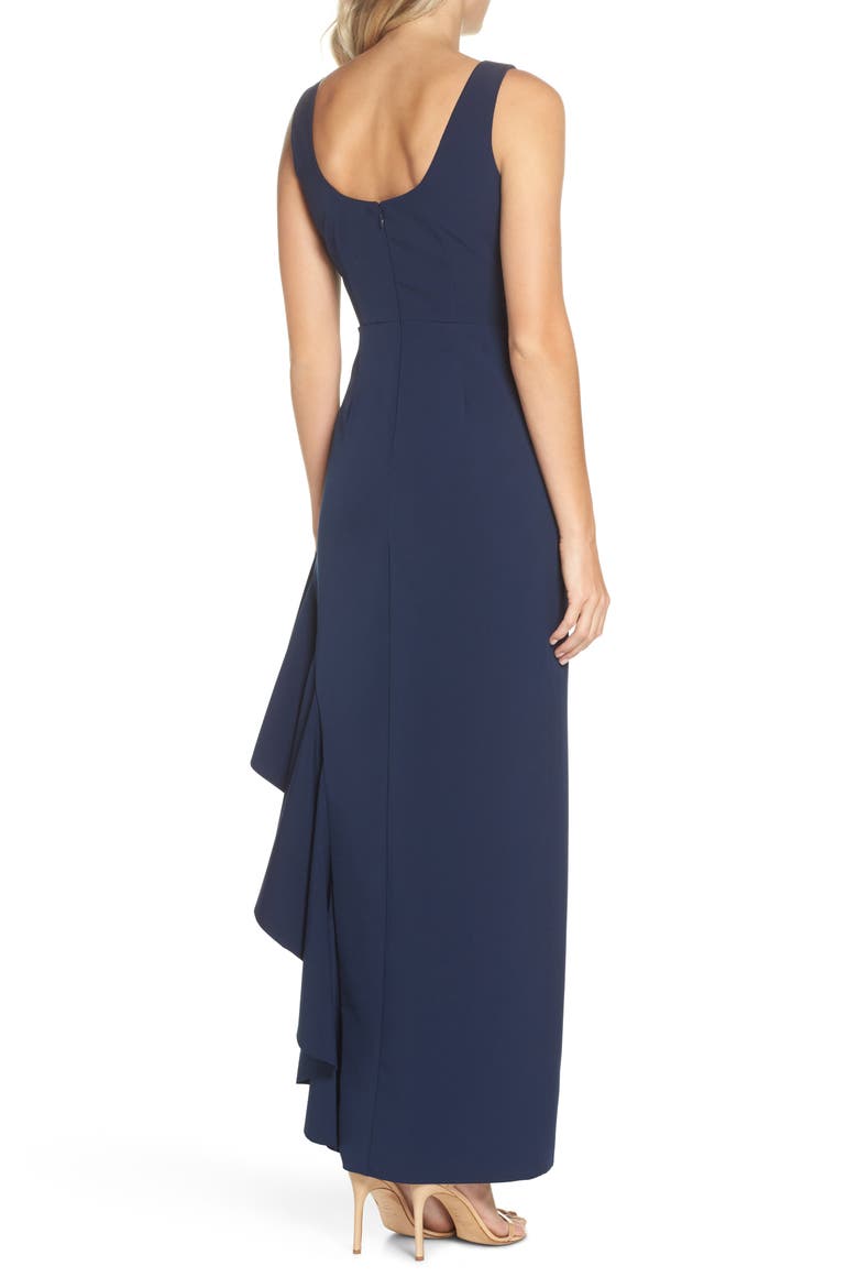 Ruffle Gown, Alternate, color, NAVY