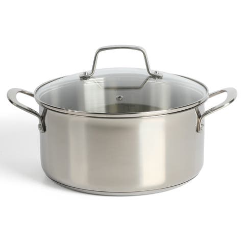 Catselle 5-Quart Stainless Steel Dutch Oven with Lid