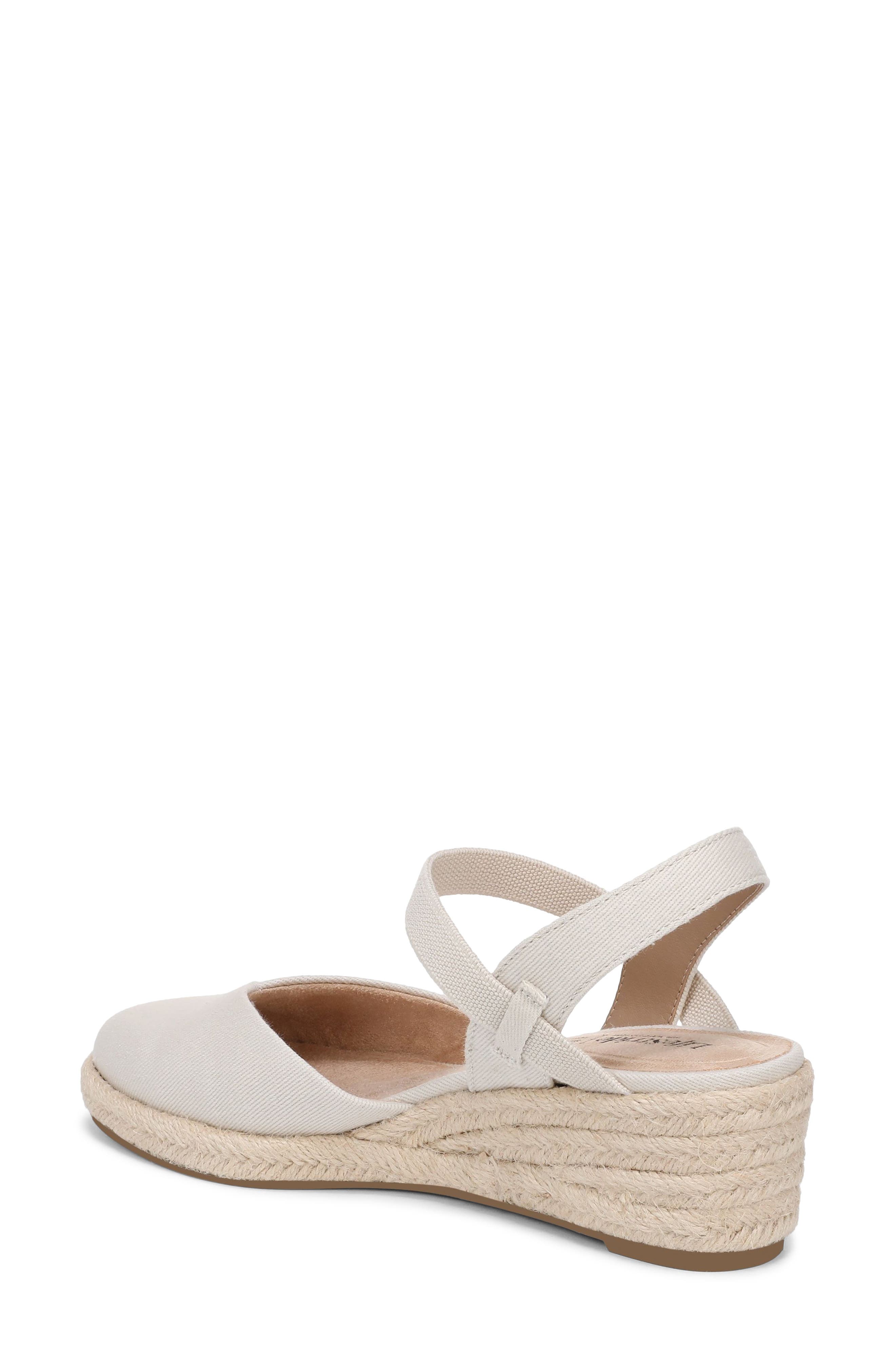 Pilar Slingback Espadrille Platform Wedge Sandal, Alternate, color, BONE