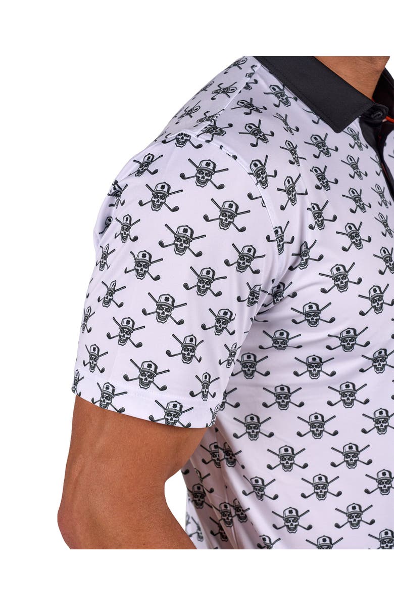 Black Clover Spooky Polo, Alternate, color, White