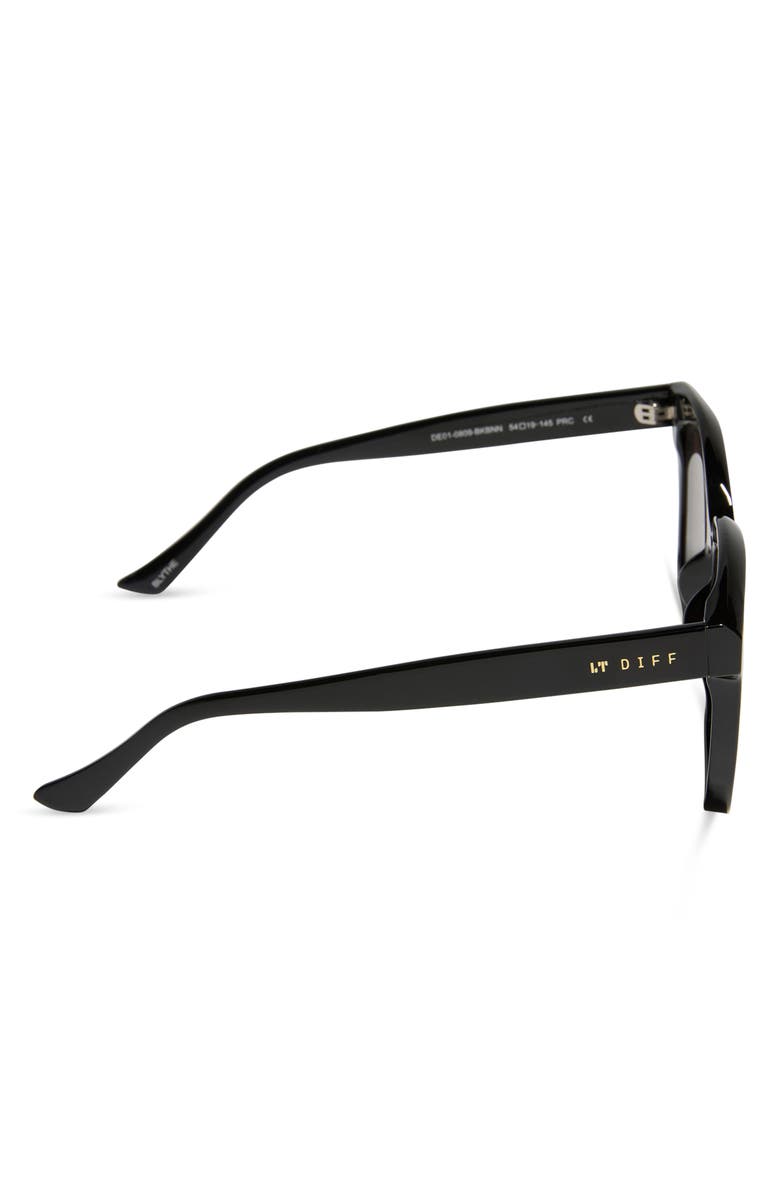 DIFF 54mm Blythe Cat Eye Sunglasses, Alternate, color, Black Brown