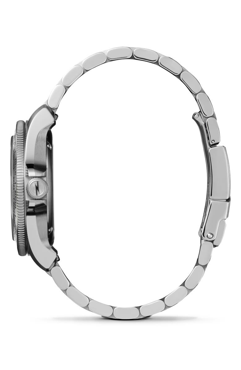 Shinola Monster GMT Automatic Bracelet Watch, 40mm, Alternate, color, Black