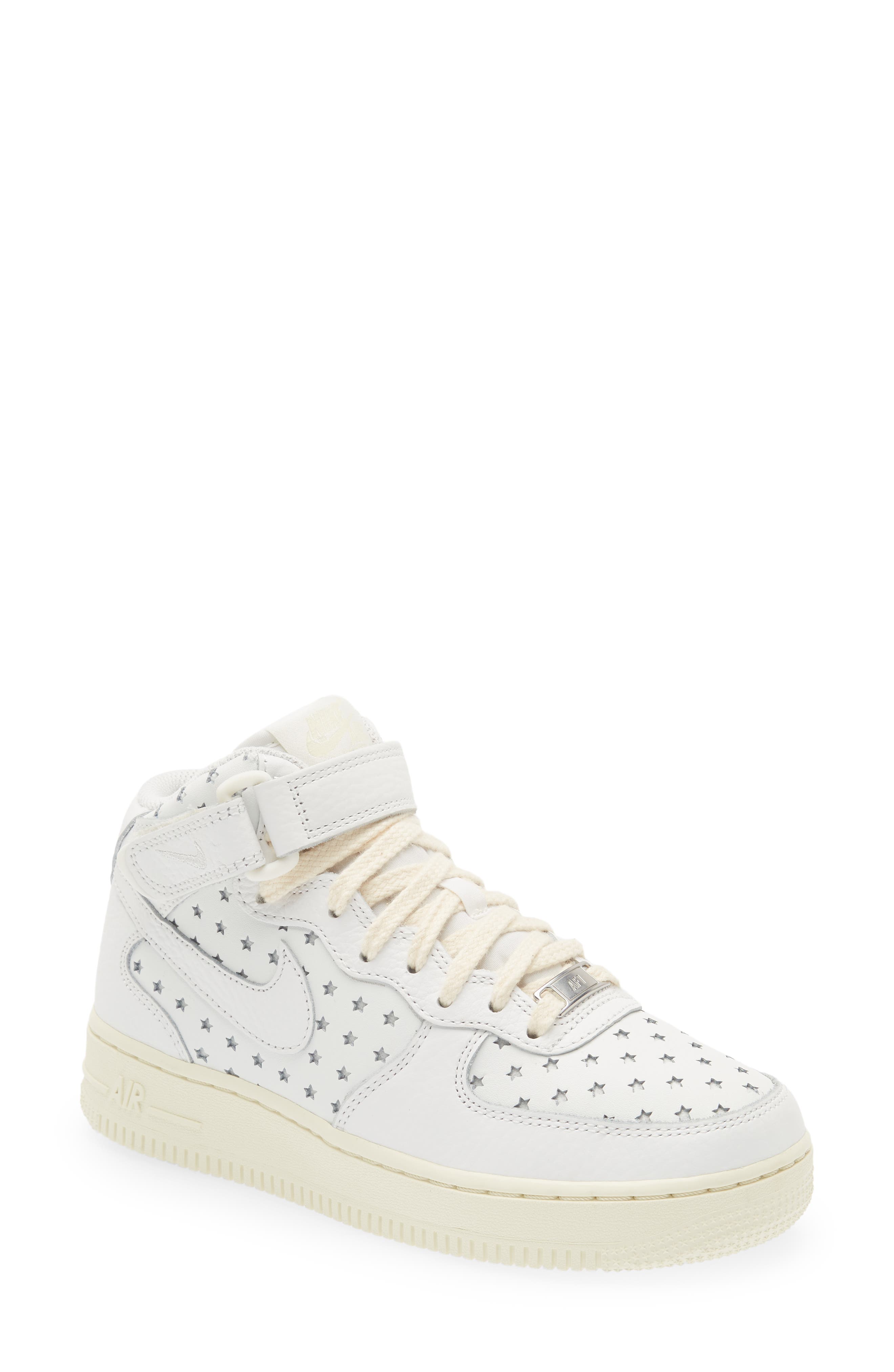 Nike Air Force 1 Perforated Mid Top Sneaker, Main, color, 