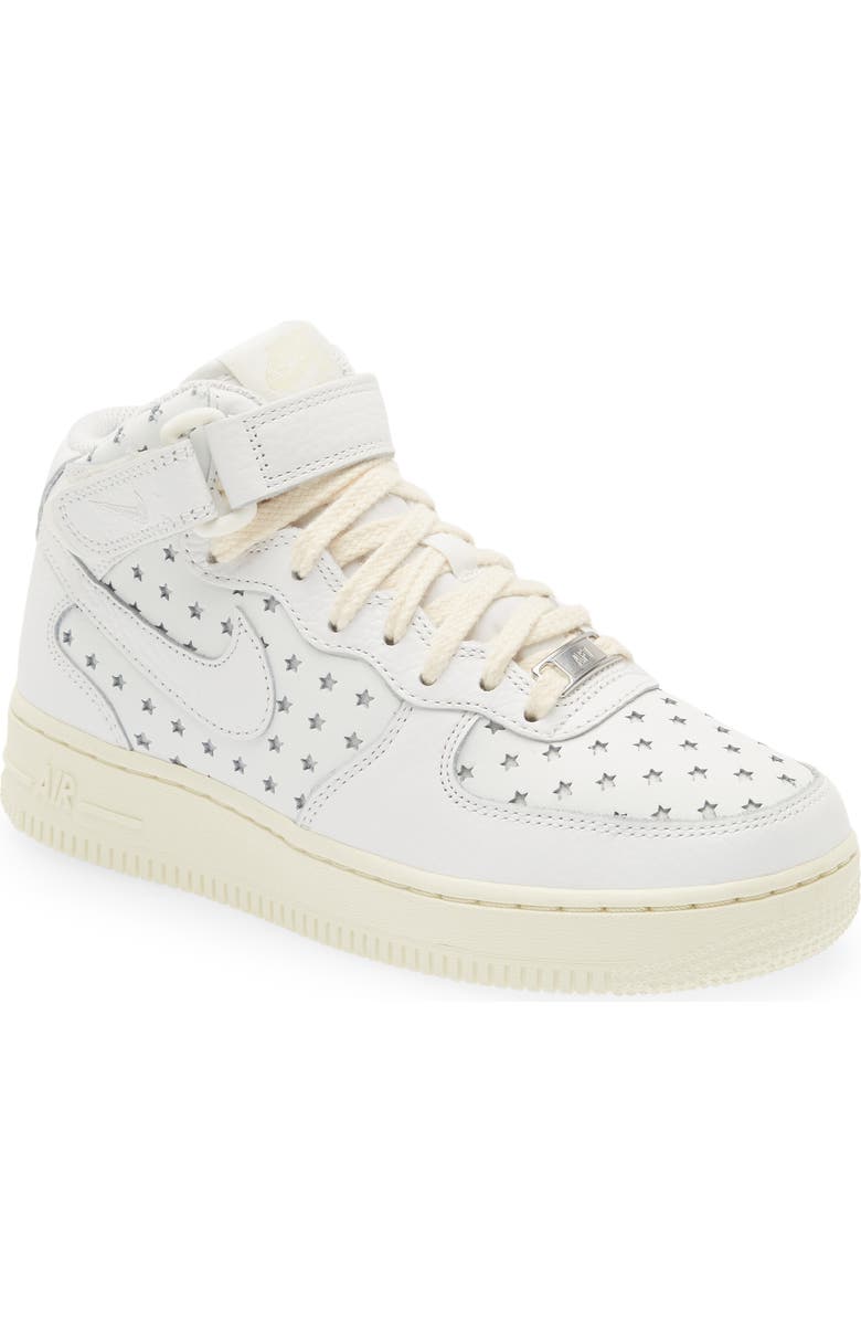 Nike Air Force 1 Perforated Mid Top Sneaker, Main, color,