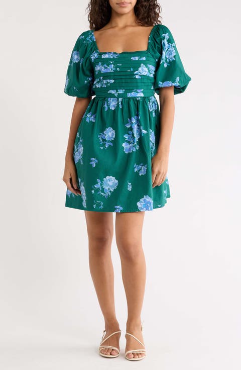 Truth Be Told Floral Print Minidress