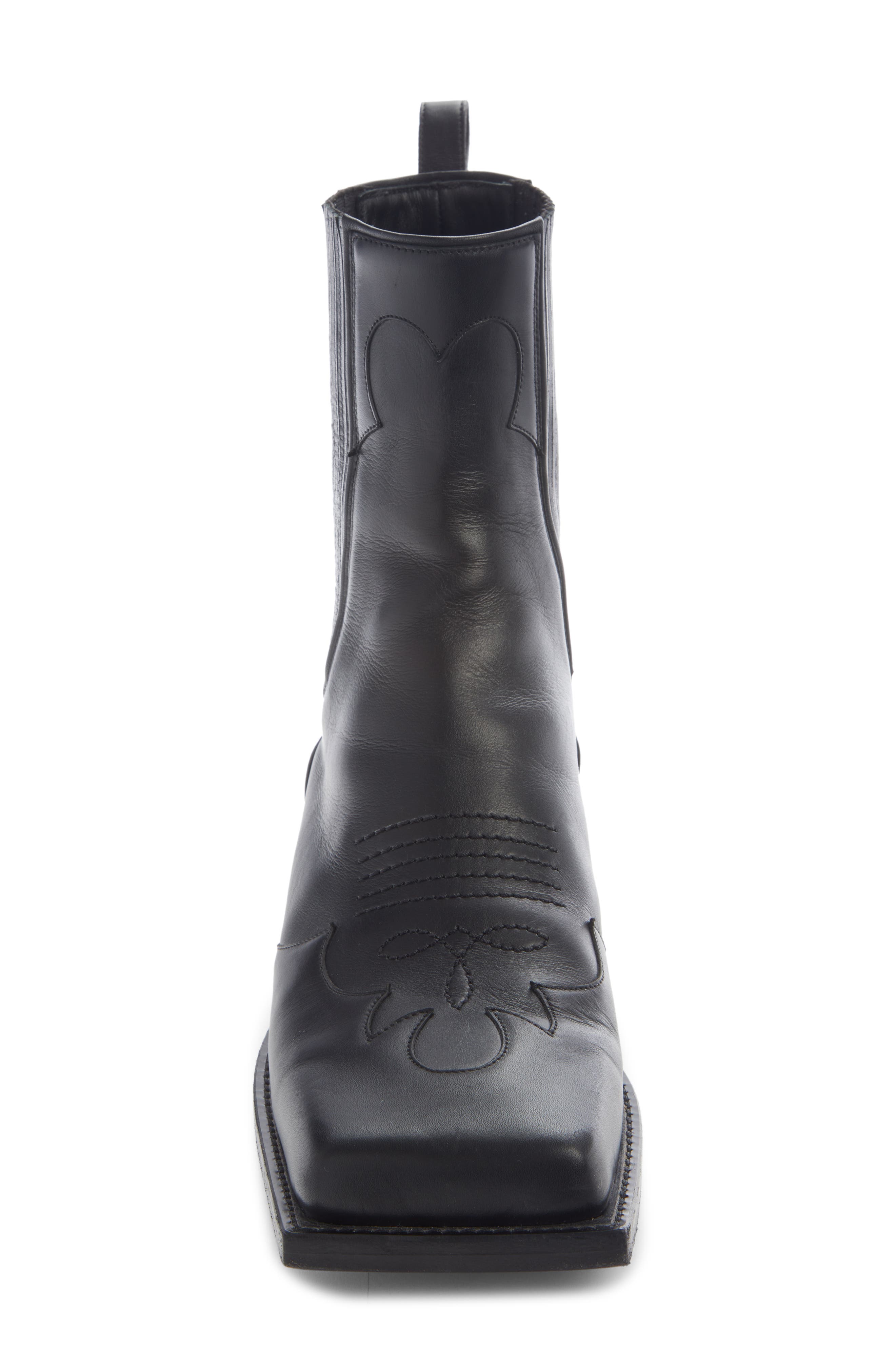 Balmain Square Toe Western Boot, Alternate, color, 