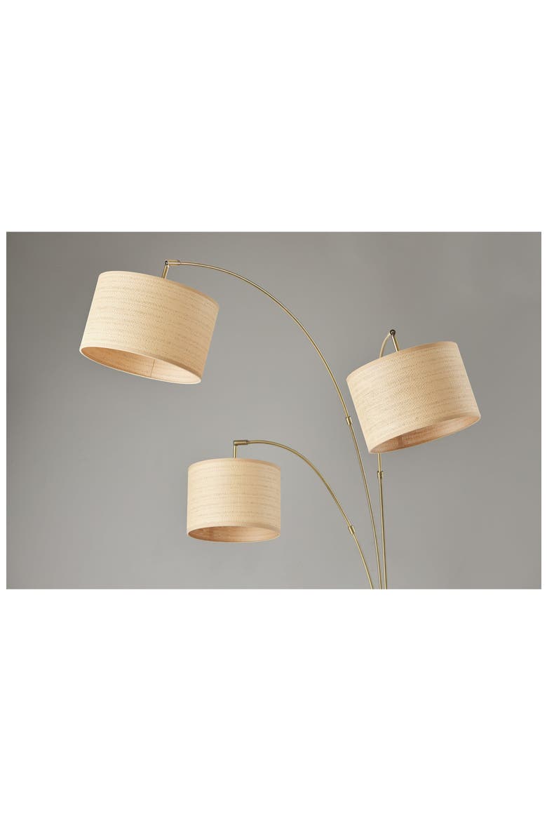 Bowery 3-Arm Arc Lamp, Alternate, color, ANTIQUE BRASS