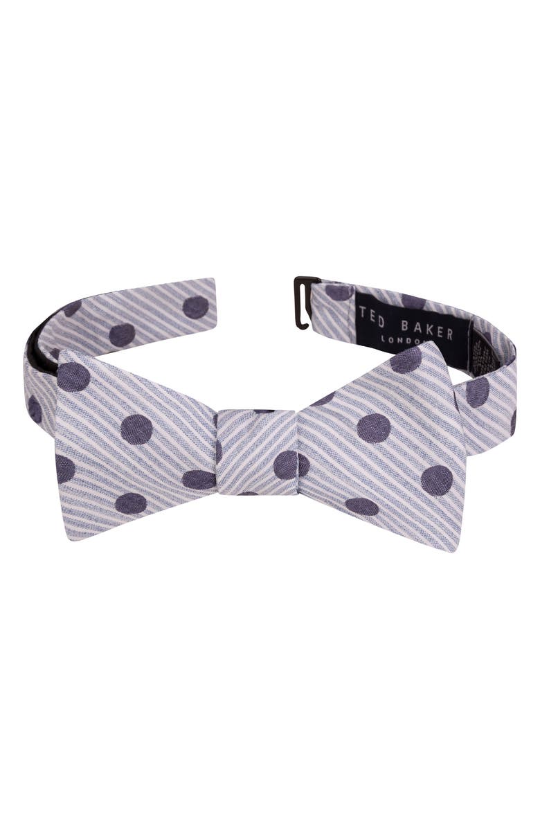 Ted Baker London Seersucker Dot Bow Tie, Alternate, color,