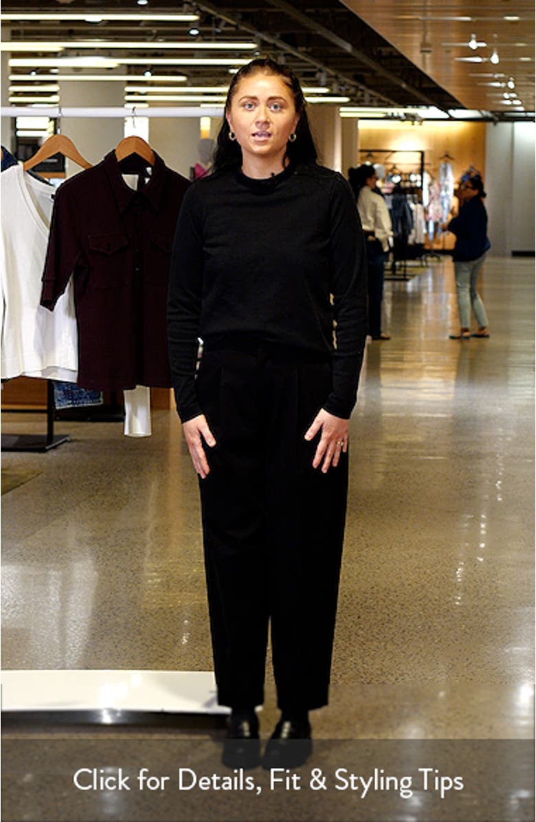 Pleated Straight Leg Pants, sales video thumbnail