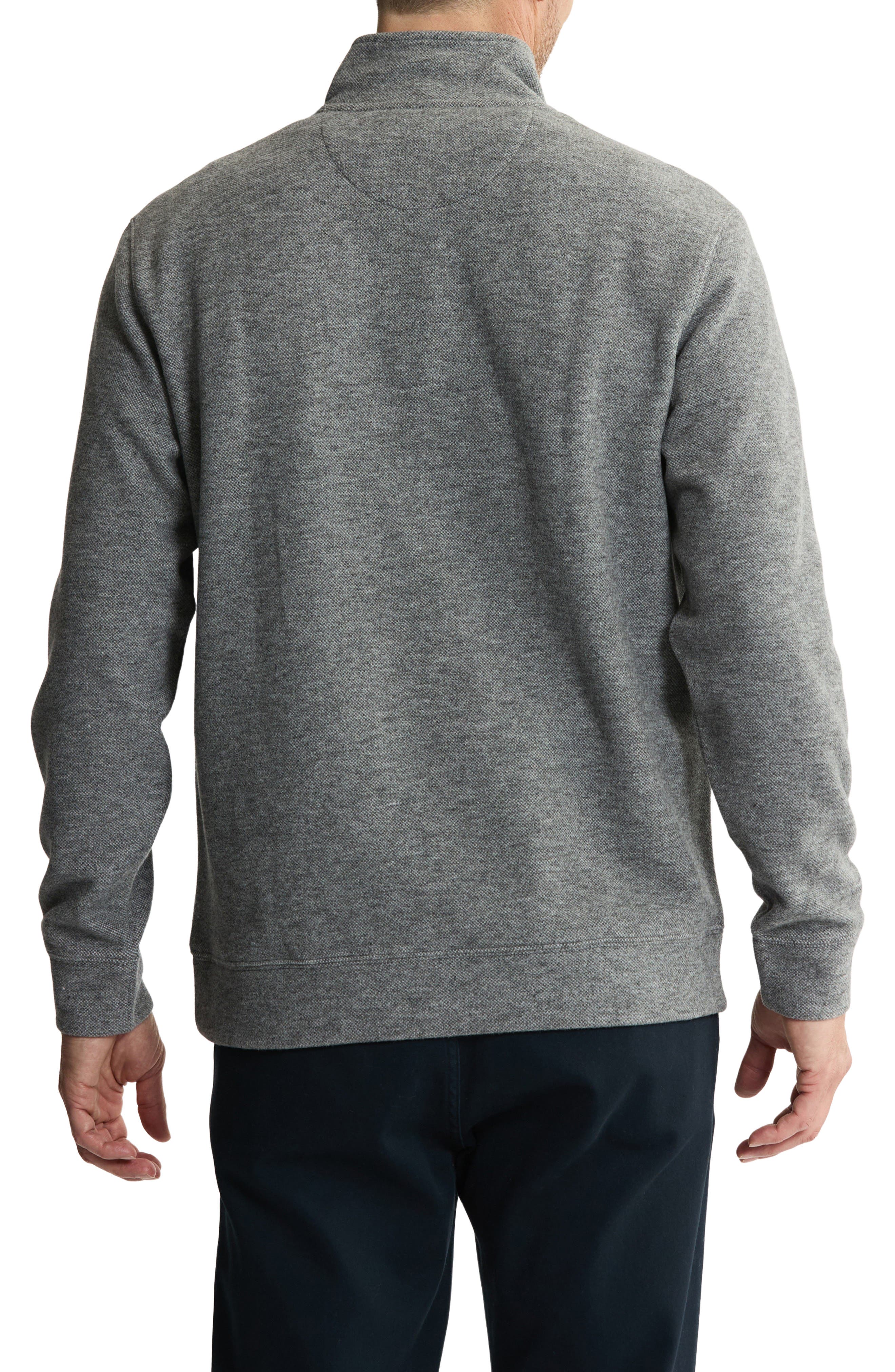 Cut Sew Half-Zip Knit Sweatshirt - image 2