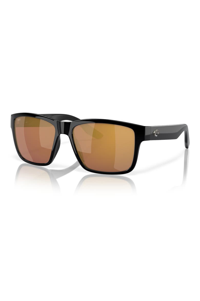 Square Polarized Sunglasses, Alternate, color, BLACK GOLD
