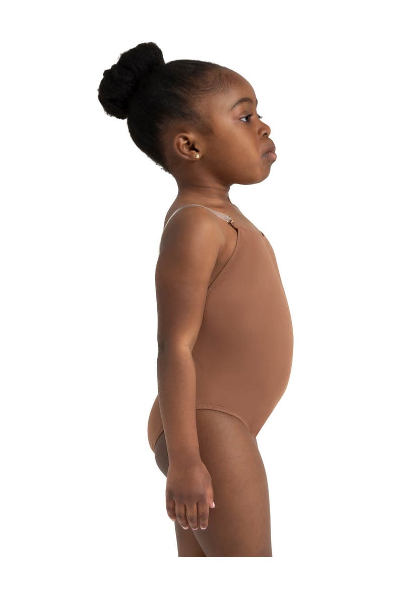 Camisole Leotard w/ Clear Transition Straps, Alternate, color, brown