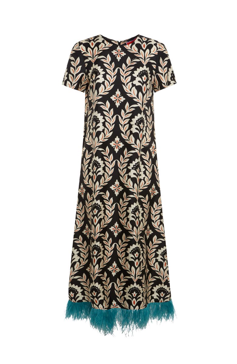 La DoubleJ Swing Dress, Alternate, color, Ghirlanda Black