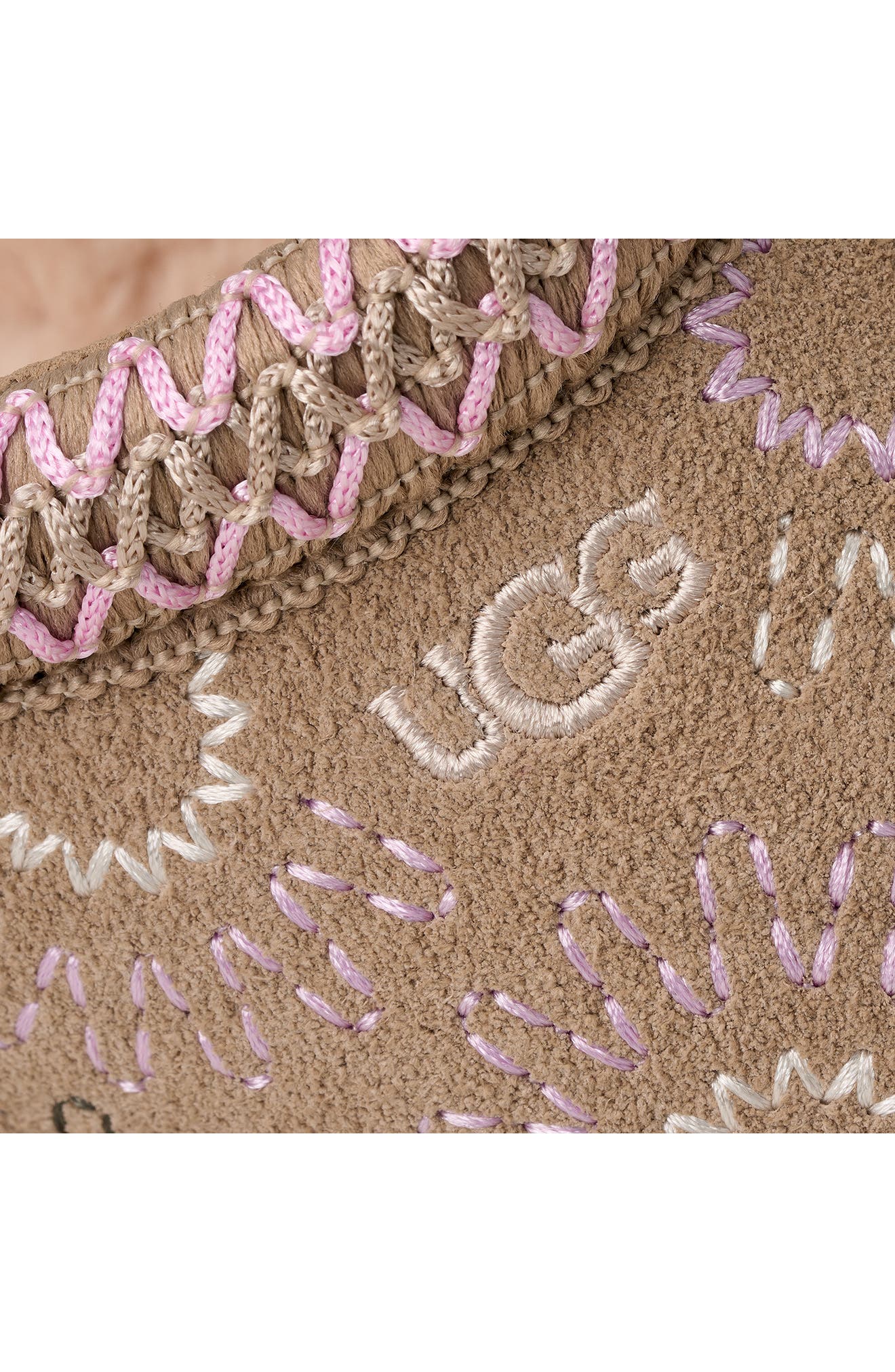 UGG<sup
®</sup
 Kids
 Tazz Sun Stitch Slipper, Alternate, color, Mustard Seed