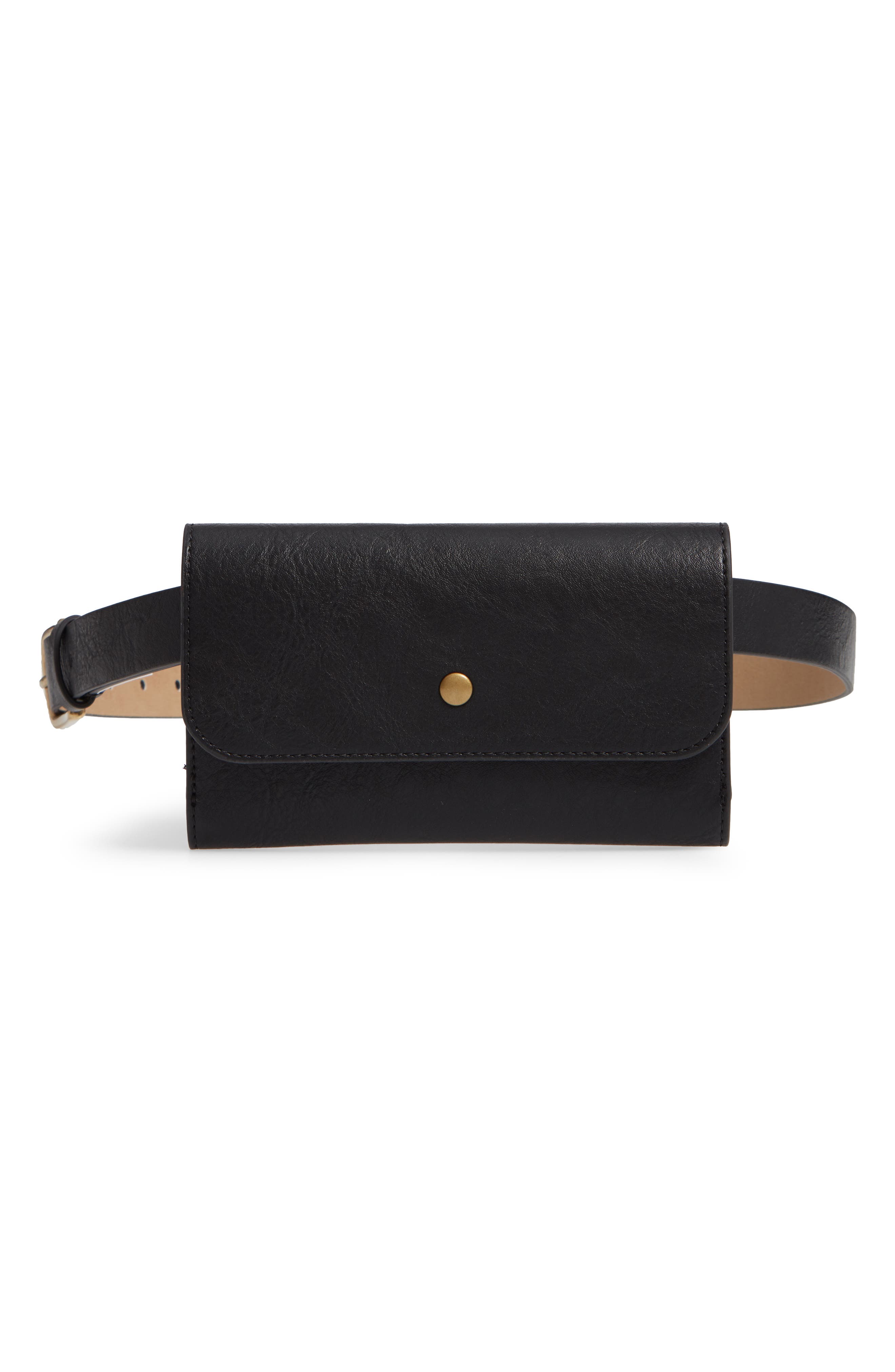 Treasure & Bond Faux Leather Belt Bag, Main, color, 