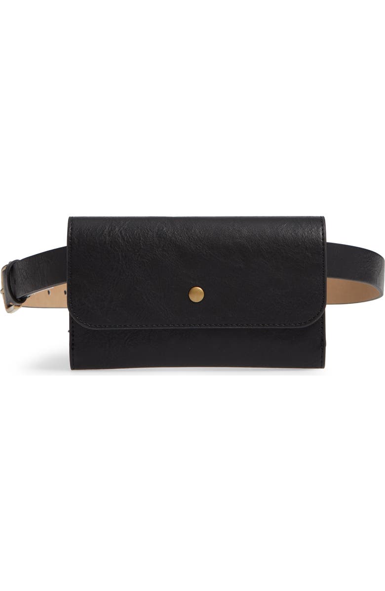 Treasure & Bond Faux Leather Belt Bag, Main, color,