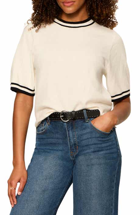 Perfect Tipped Short Sleeve Sweater