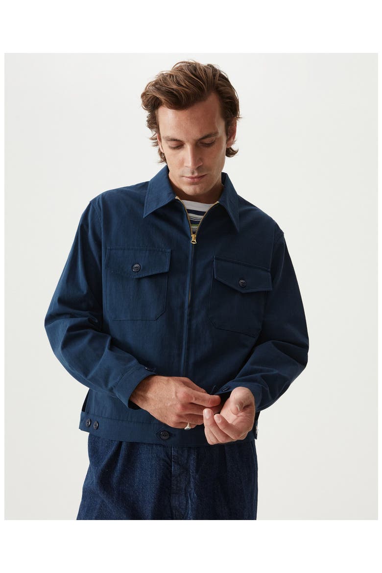 Albert Cotton Jacket, Alternate, color, Blue