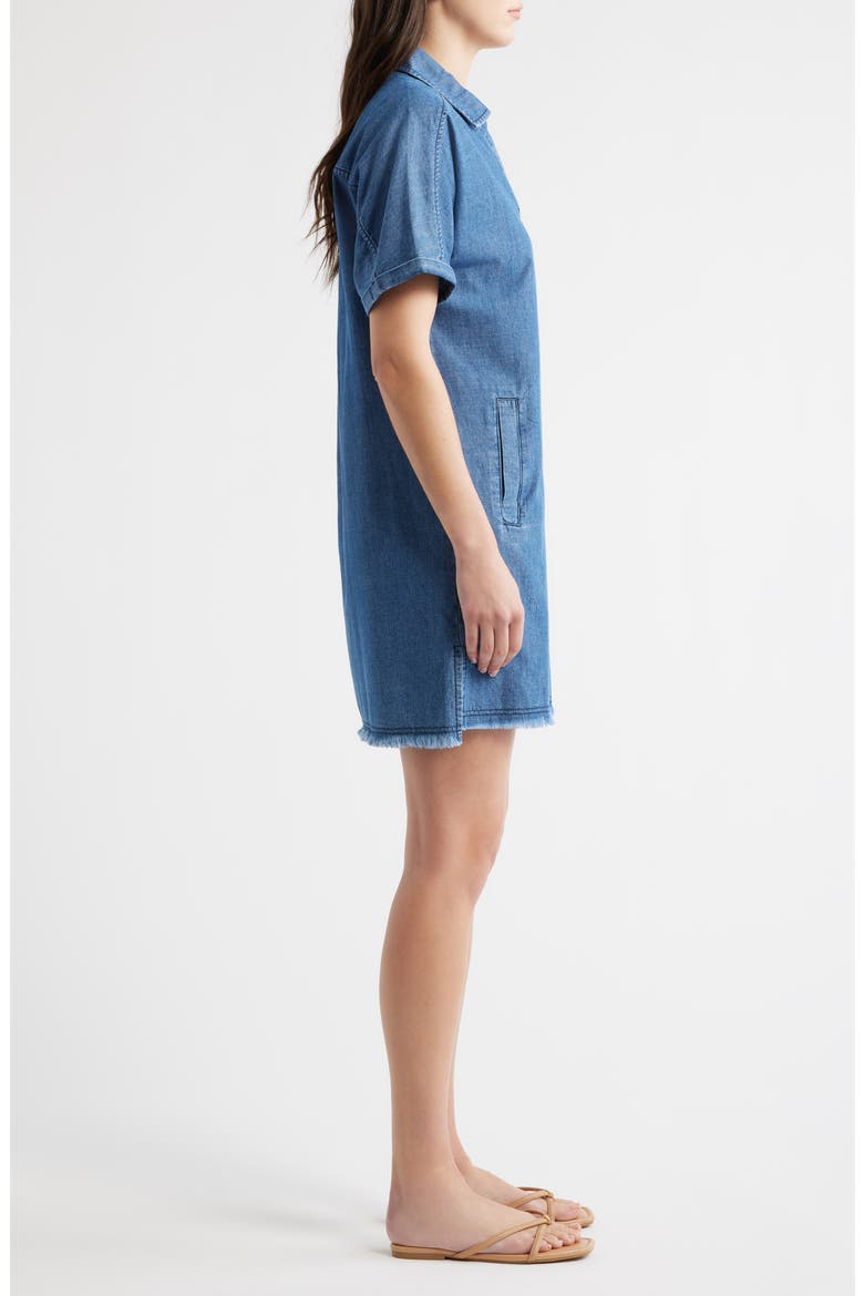 Denim Shift Dress, Alternate, color, VINTAGE WASH