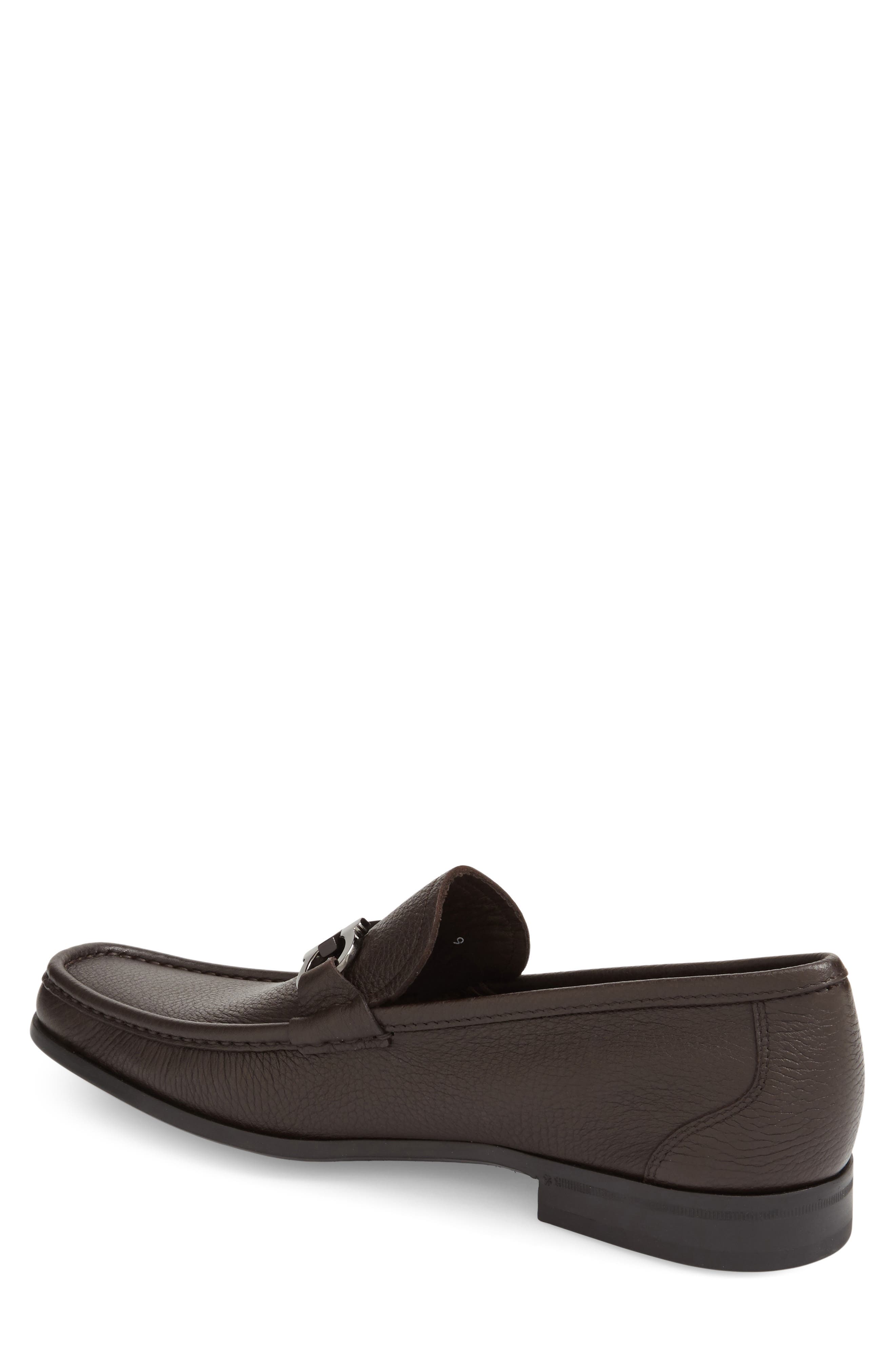 FERRAGAMO Grandioso Double Gancio Bit Loafer, Alternate, color, Hickory Leather