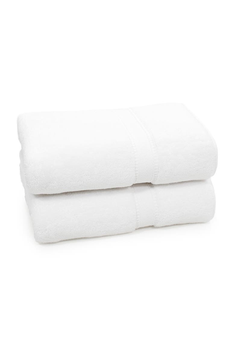 Linum Home Textiles Sinemis Terry Bath Towels - Set of 2 - White, Alternate, color, White