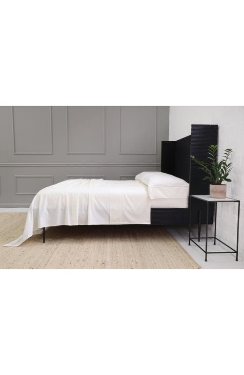 Pom Pom At Home Como Ladder Stitch Cotton Sateen Sheet Set In Ivory