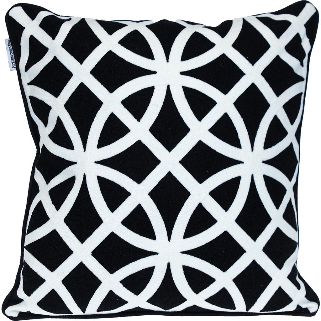 Parkland Collection Chano Embroidered Throw Pillow In Black