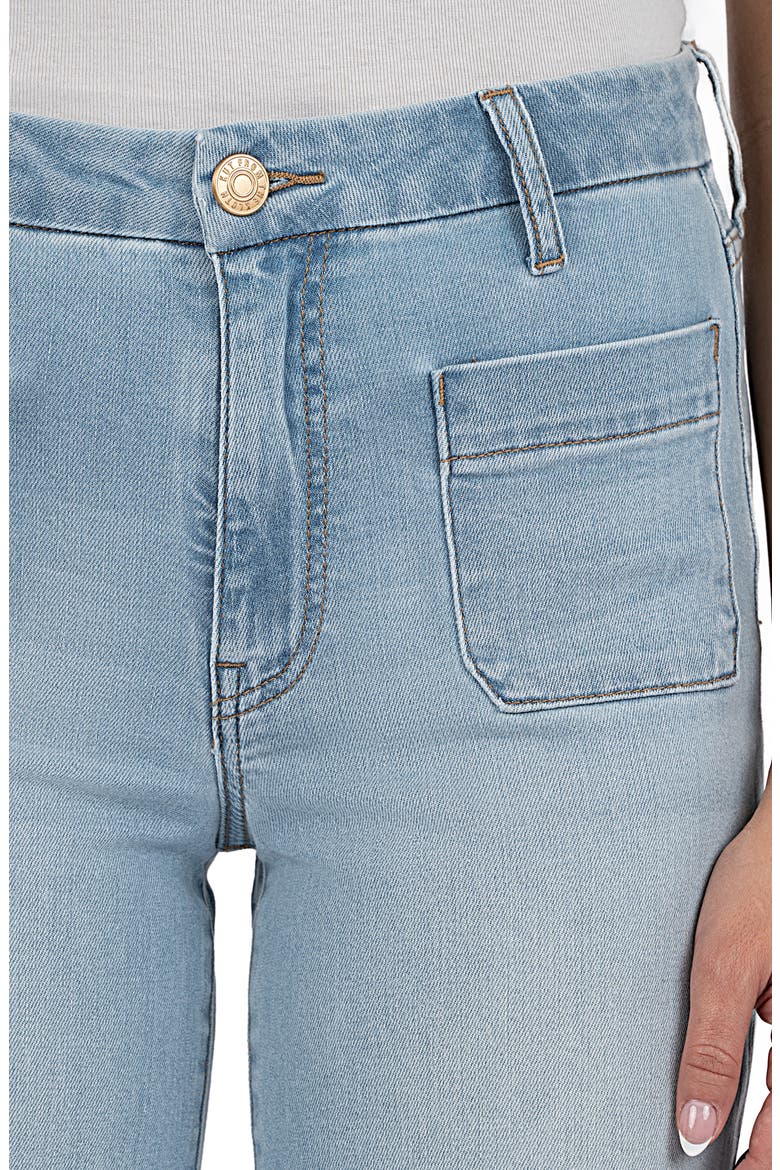 Meg Patch Pocket High Waist Wide Leg Jeans, Alternate, color, FORTITUDE