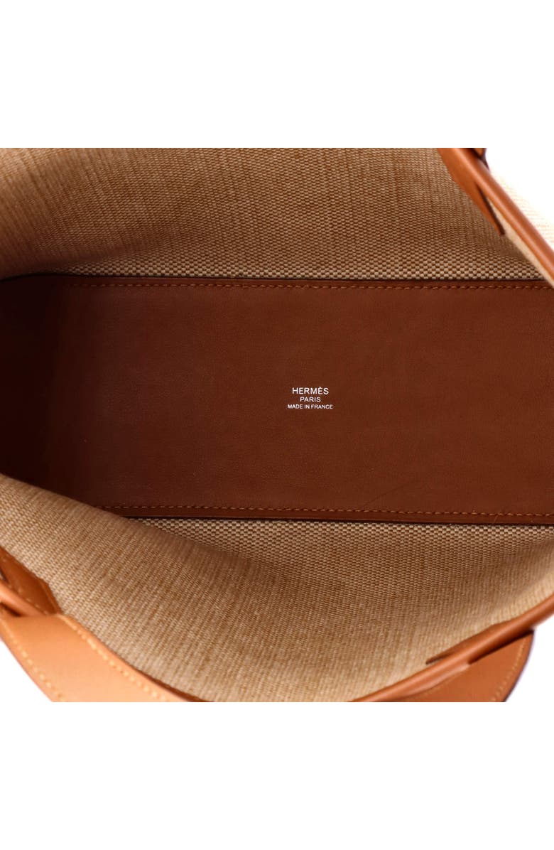Pre-Owned Hermes Cabas H en Biais Tote Canvas with Leather 27, Alternate, color, Gold