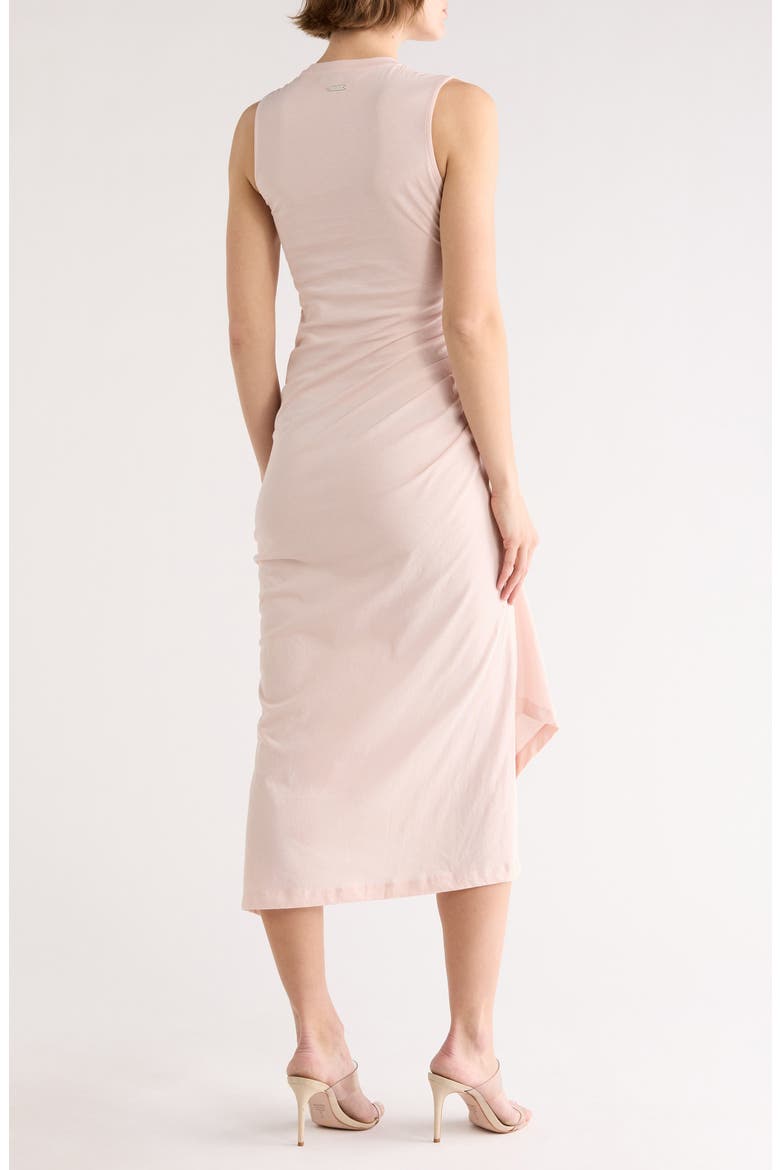 Rivi Draped Midi Dress, Alternate, color, MAUVE CHALK PINK