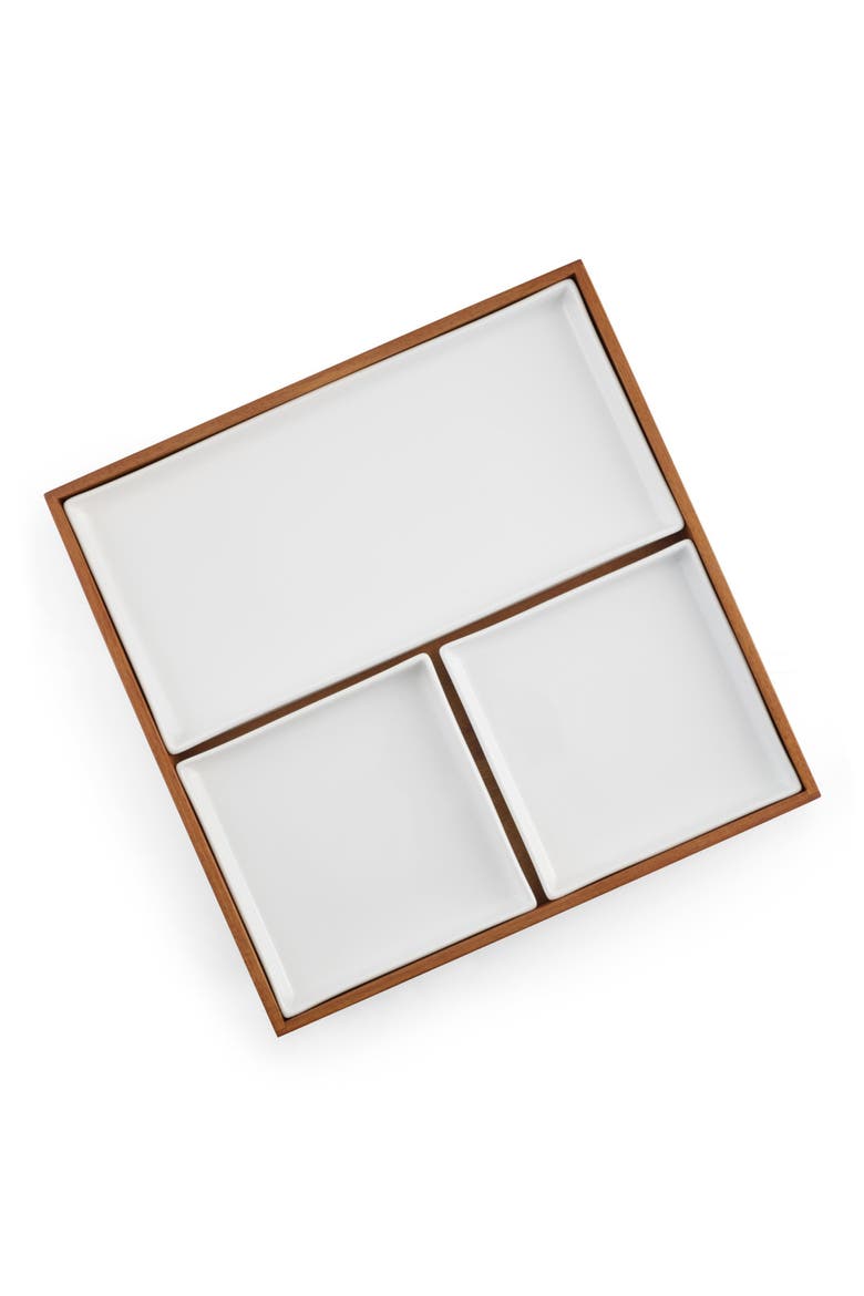 Duets Bento Box Serving Tray, Alternate, color, WHITE